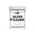 Silver Dip cleaner for tarnish removal, lightly scented. Dip and rinse for bright shine, 8oz with strainer.