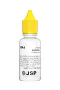 1/2oz shatterproof, color-coded cap bottles to prevent contamination; dispenses one drop at a time. Latex gloves advised.