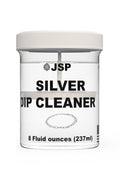 Silver Dip cleaner for tarnish removal, lightly scented. Dip and rinse for bright shine, 8oz with strainer.